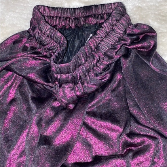 Fashion  Shiny plum Tights leggings - Picture 4 of 13